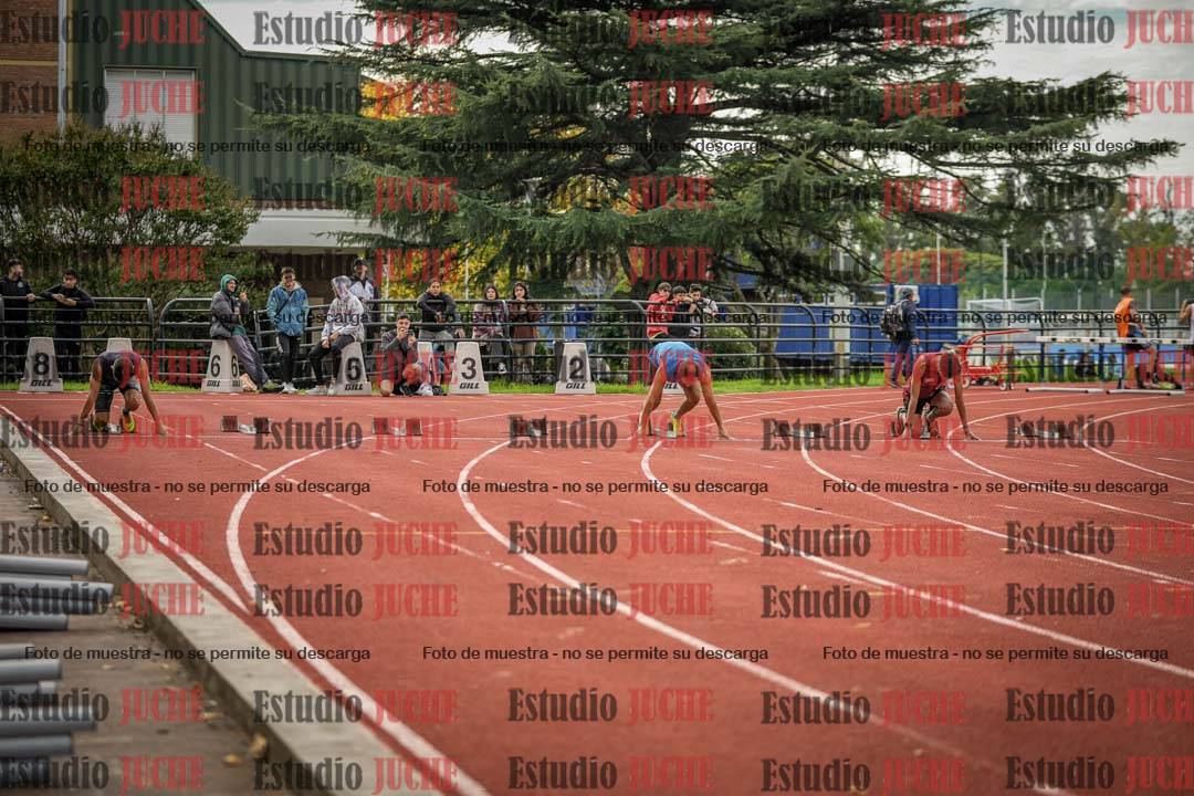 Fotos de los 100 m llanos de varones