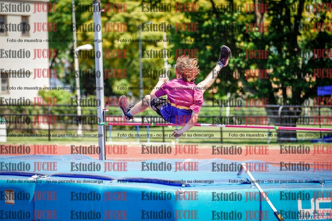 Fotos del salto en alto de varones