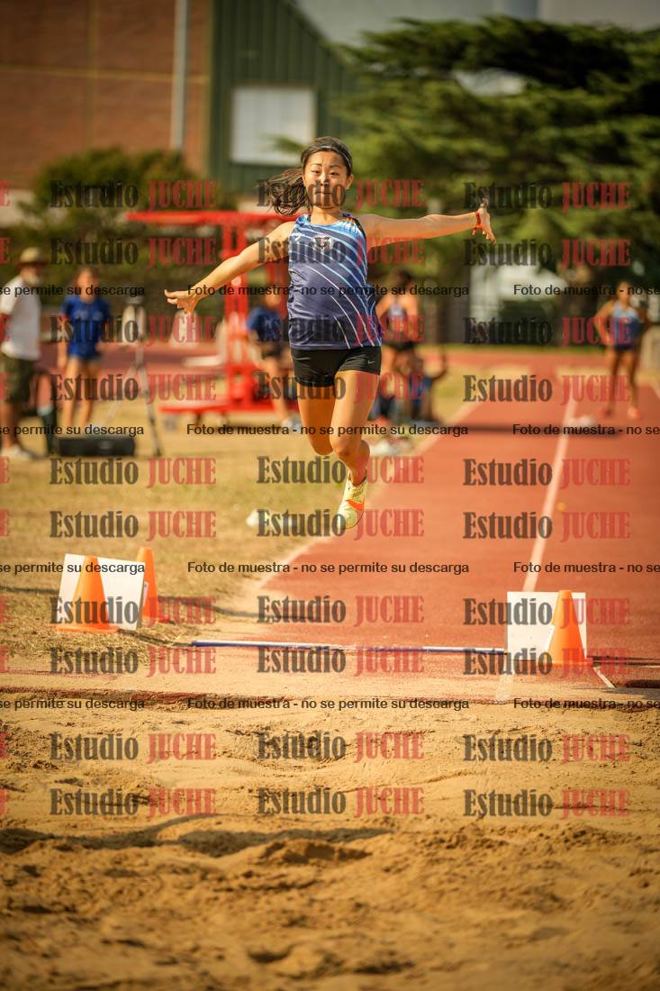 Fotos del salto en largo de mujeres