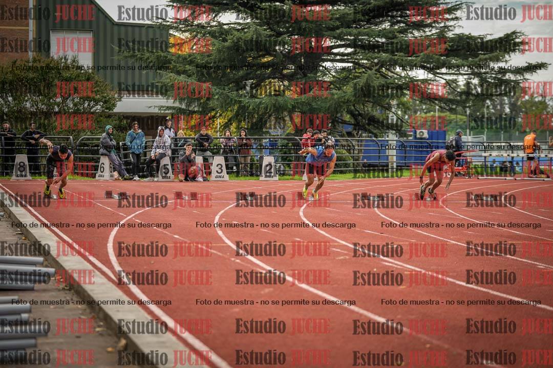 Fotos de los 100 m llanos de varones