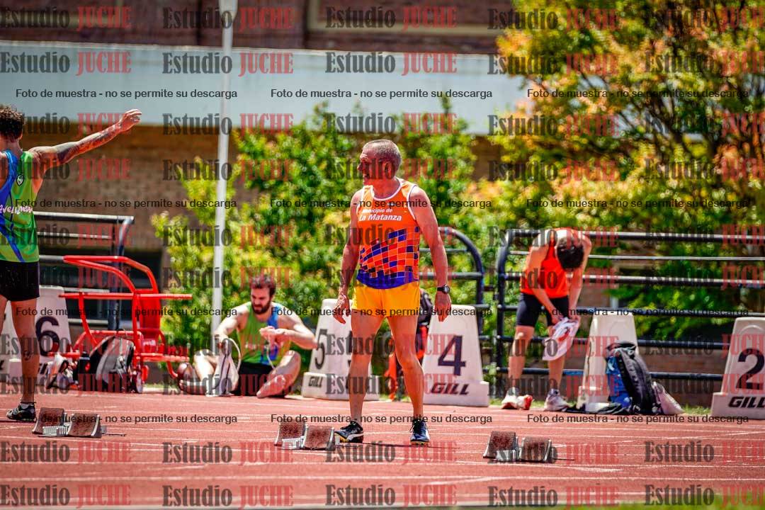 Fotos de los 100 m llanos de varones