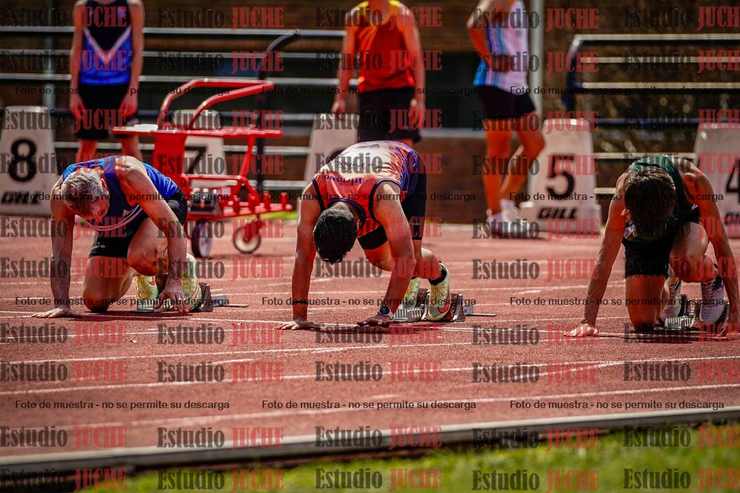 Fotos de los 100 m de varones