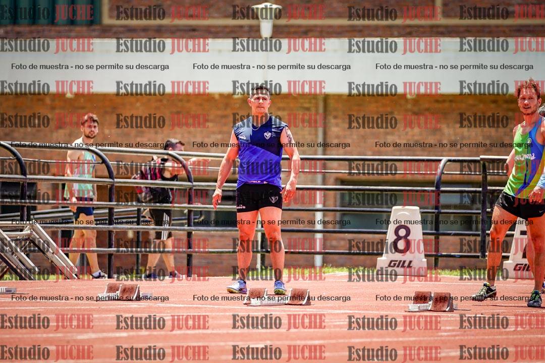Fotos de los 100 m llanos de varones