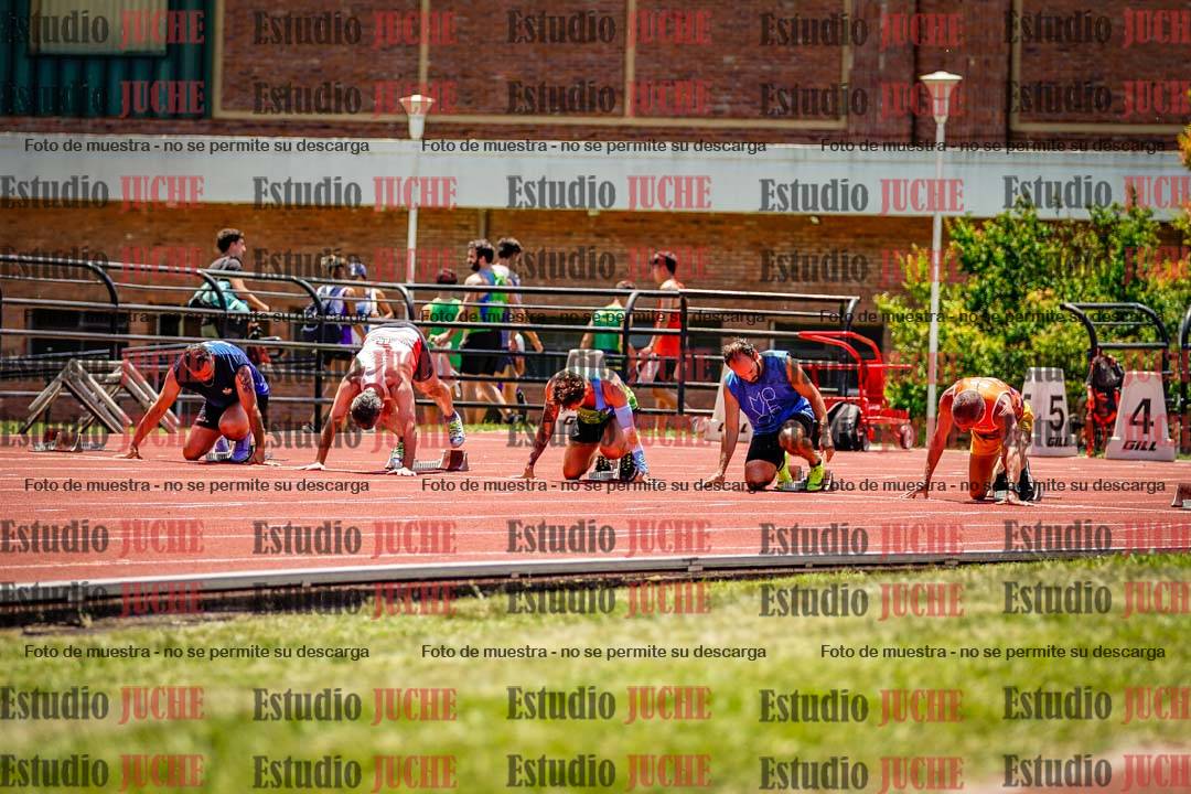 Fotos de los 100 m llanos de varones