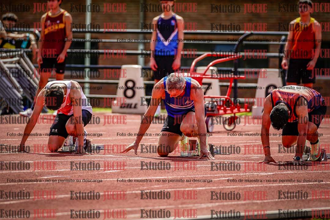 Fotos de los 100 m de varones