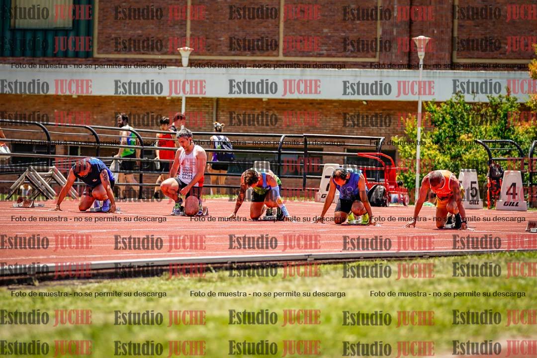 Fotos de los 100 m llanos de varones