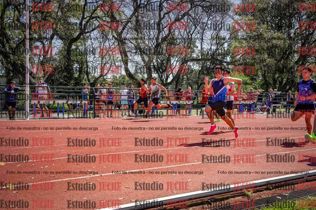 Fotos de los 100 m llanos de varones