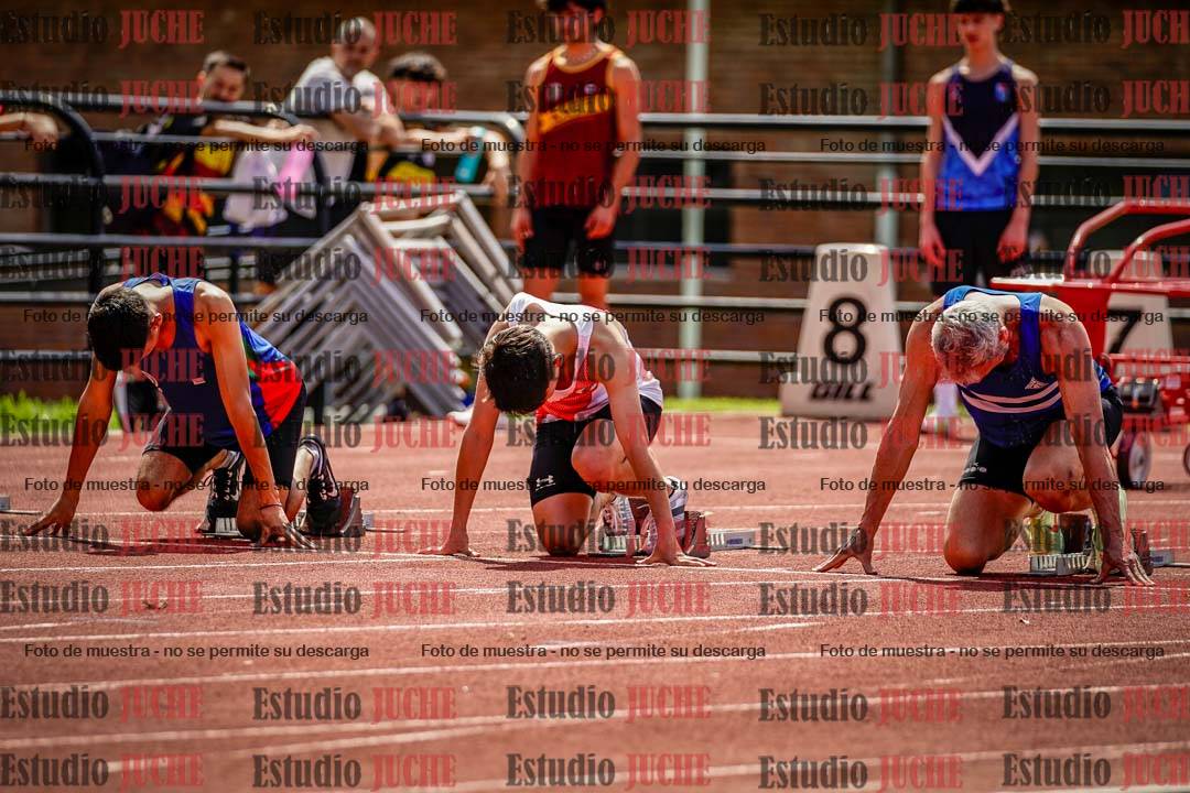 Fotos de los 100 m de varones