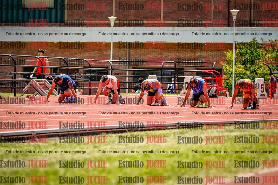 Fotos de los 100 m llanos de varones