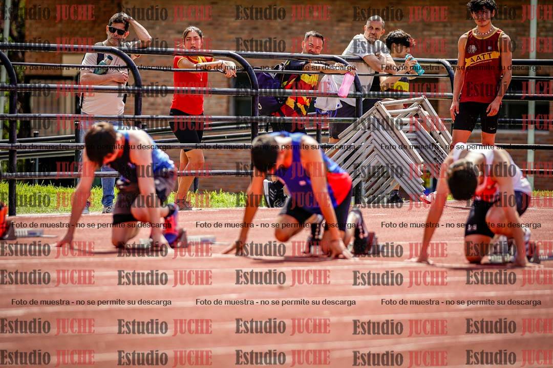 Fotos de los 100 m de varones