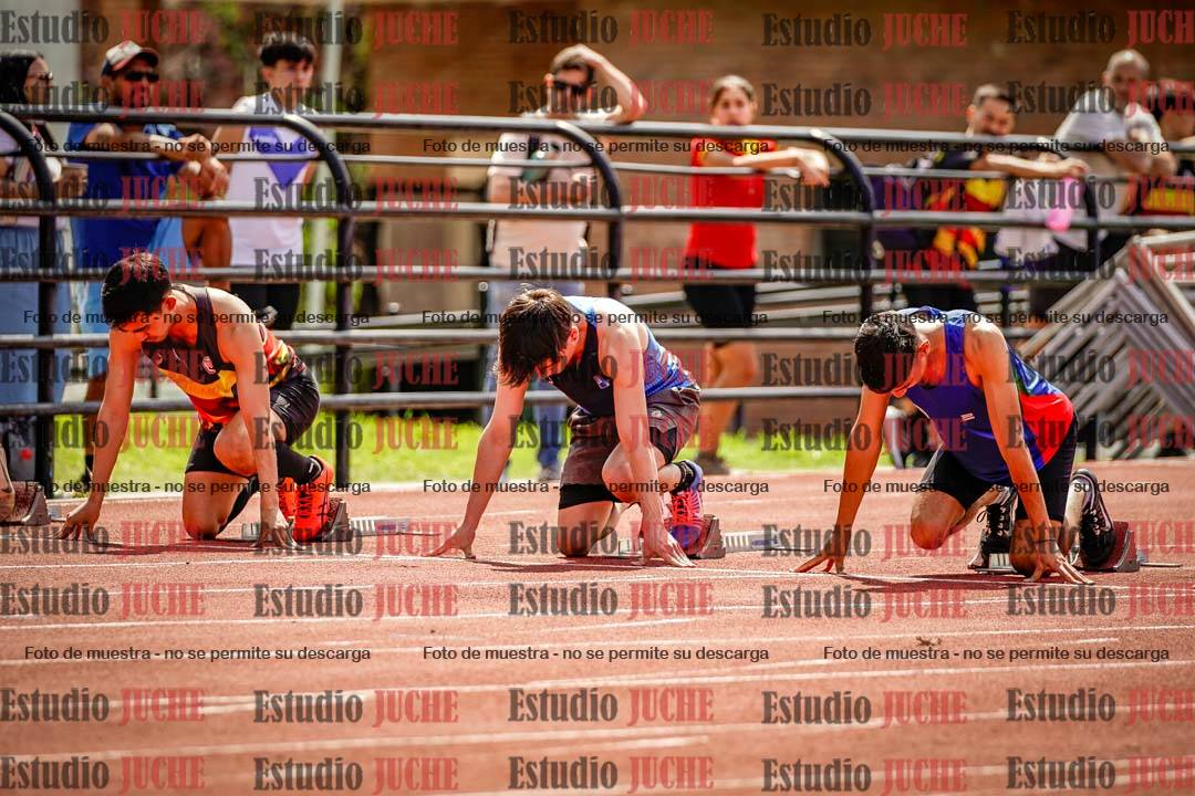 Fotos de los 100 m de varones