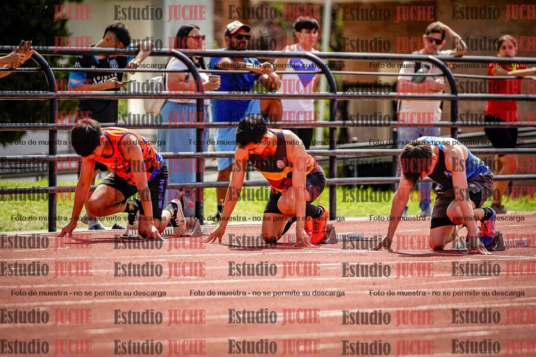 Fotos de los 100 m de varones