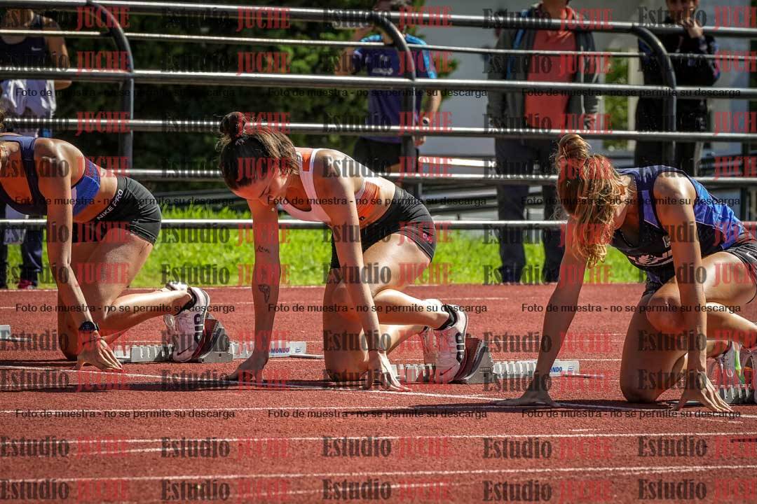 Fotos de los 100 m con vallas de mujeres