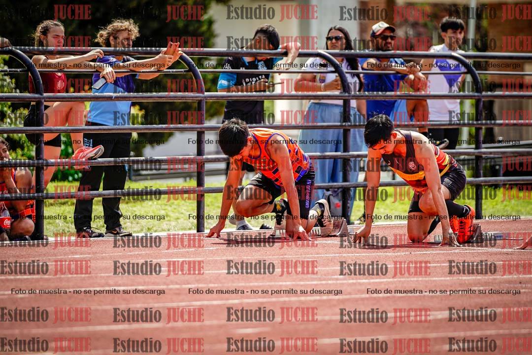 Fotos de los 100 m de varones