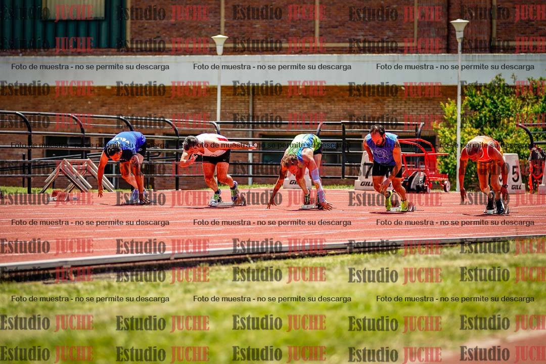 Fotos de los 100 m llanos de varones