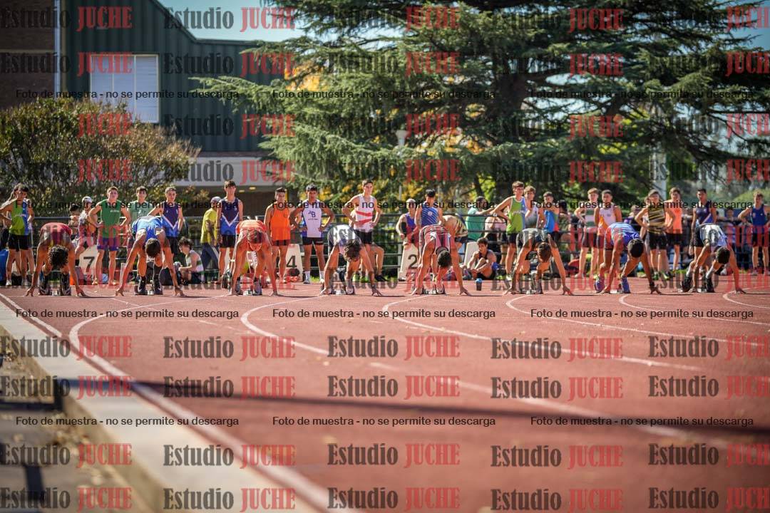 Fotos de los 100 m llanos de varones