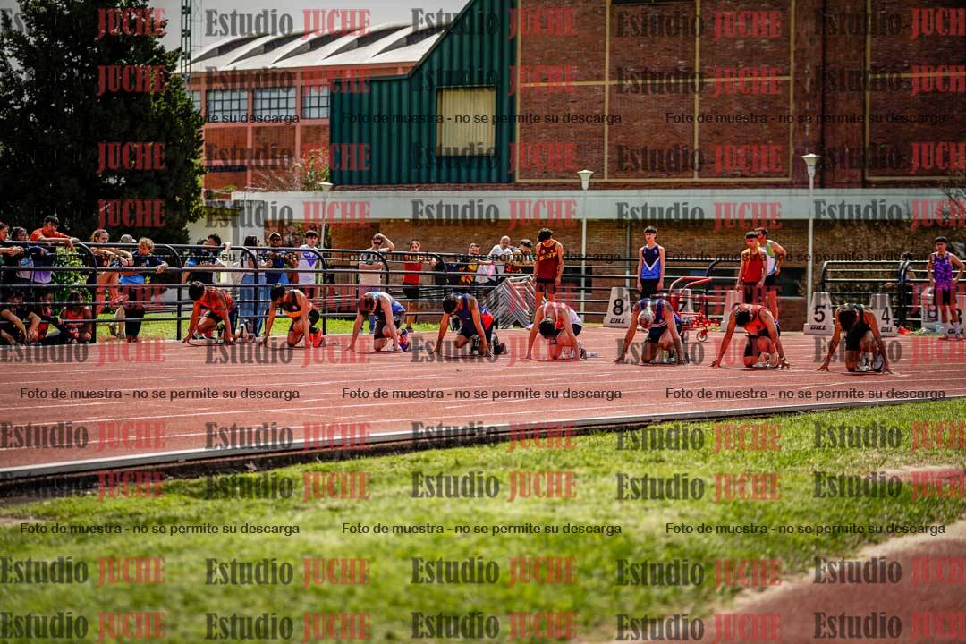 Fotos de los 100 m de varones