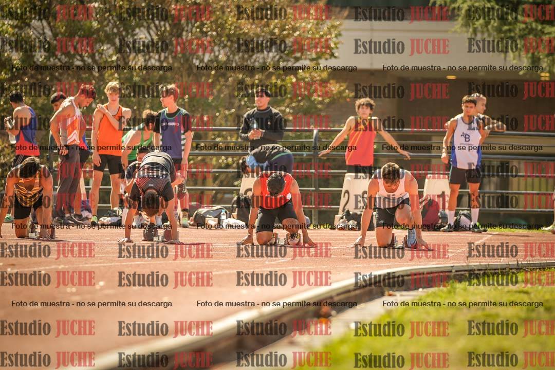 Fotos de los 100 m llanos de varones
