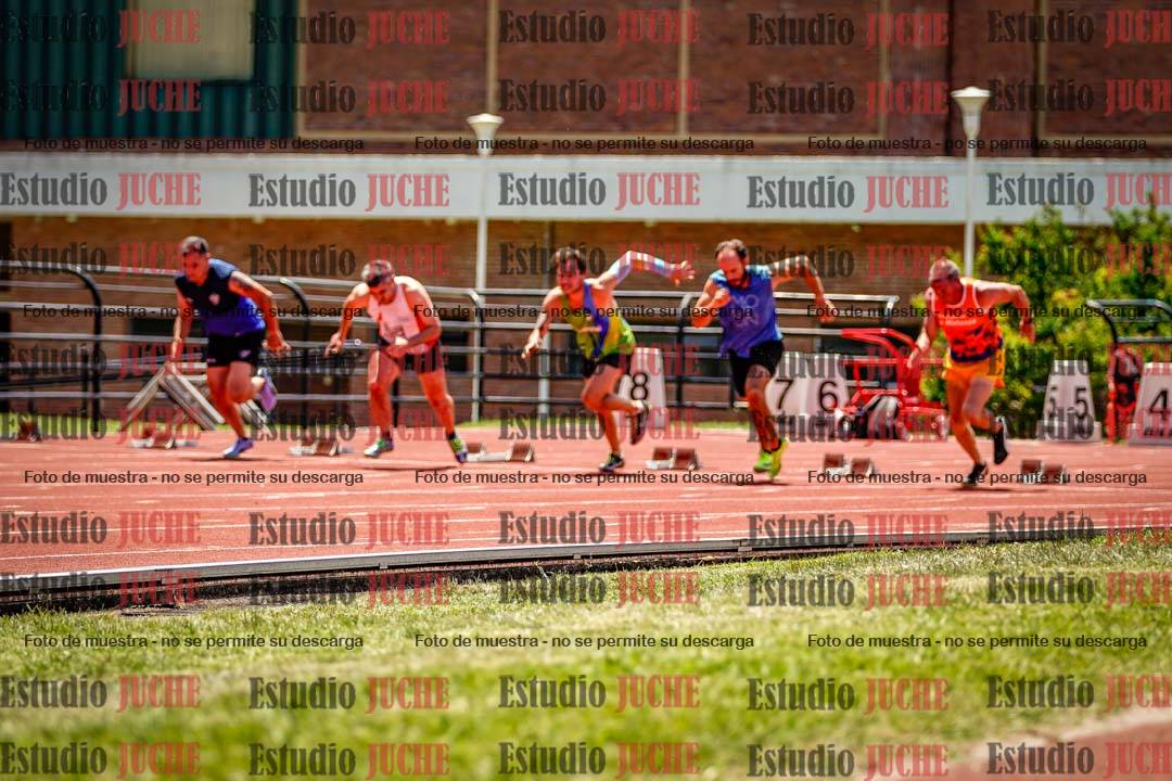 Fotos de los 100 m llanos de varones