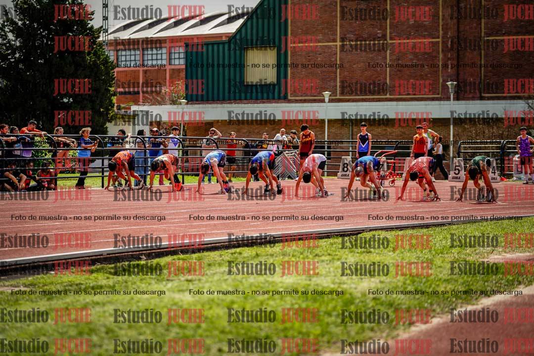 Fotos de los 100 m de varones