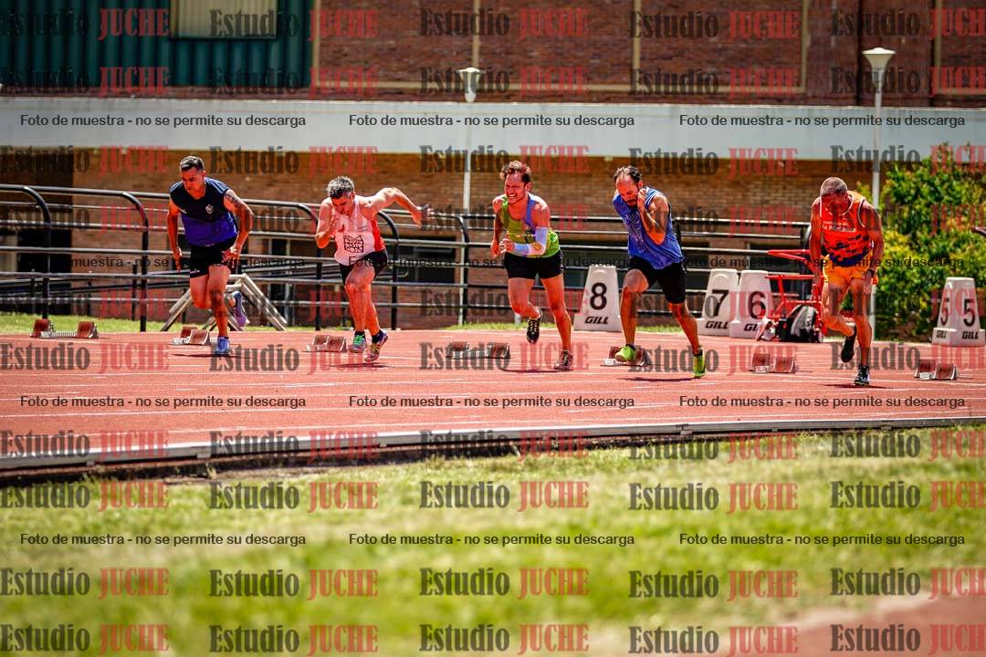 Fotos de los 100 m llanos de varones
