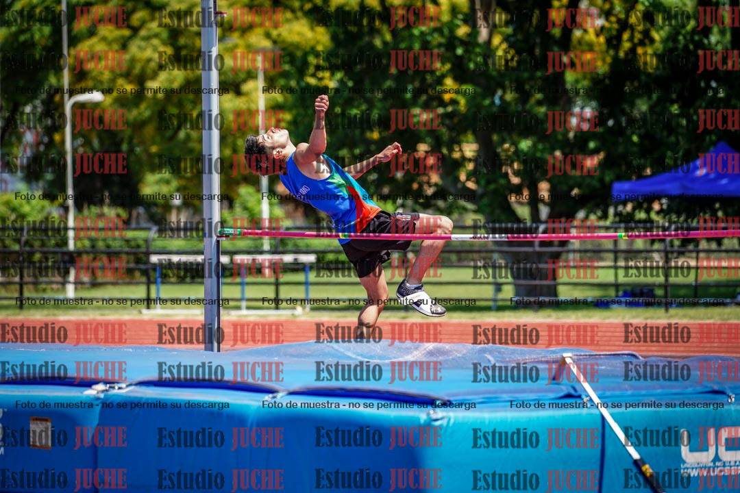 Fotos del salto en alto de varones