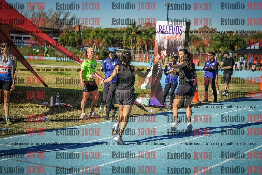 Fotos durante los relevos
