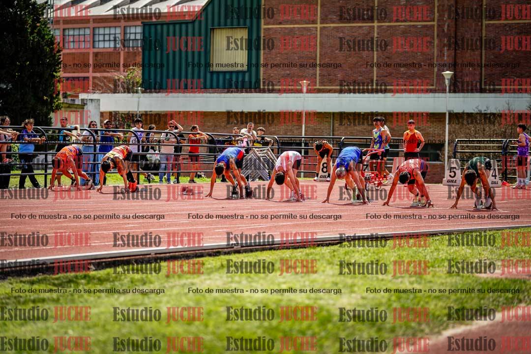 Fotos de los 100 m de varones