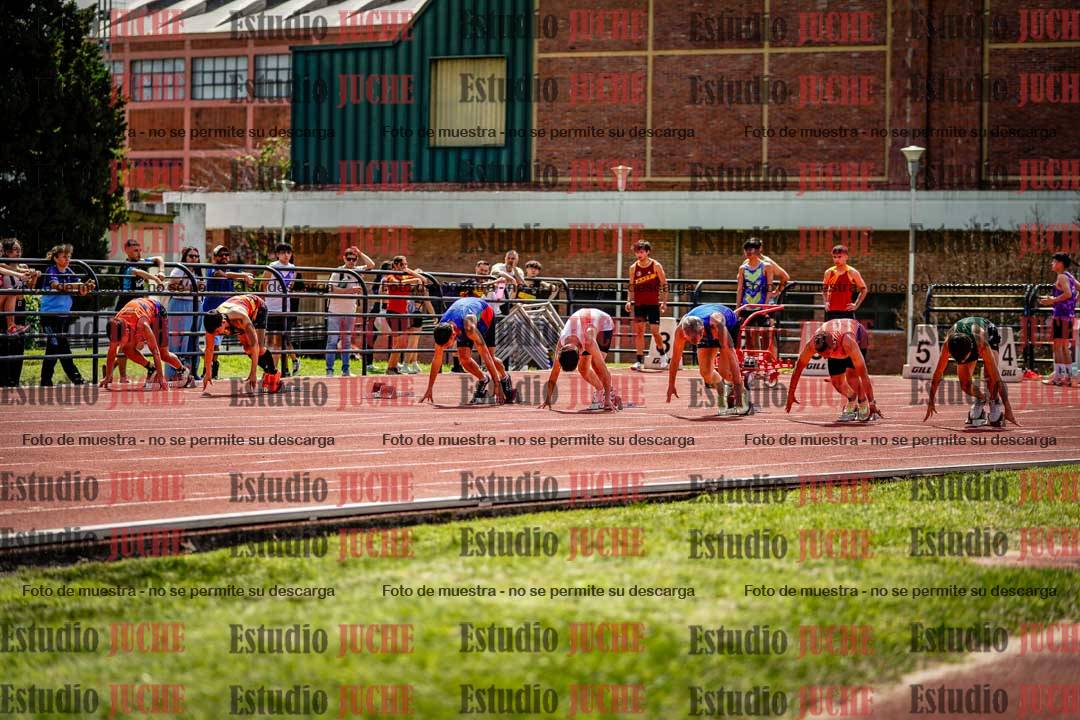 Fotos de los 100 m de varones