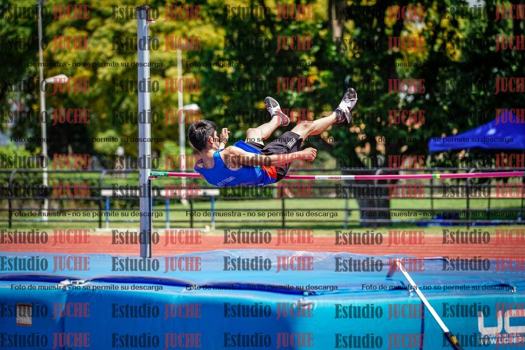 Fotos del salto en alto de varones