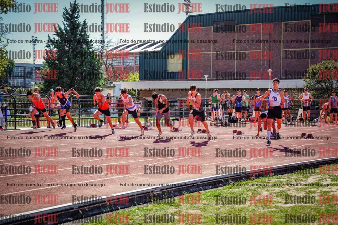 Fotos de los 100 m llanos de varones