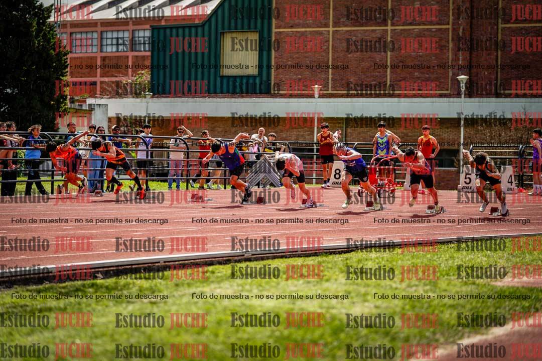 Fotos de los 100 m de varones