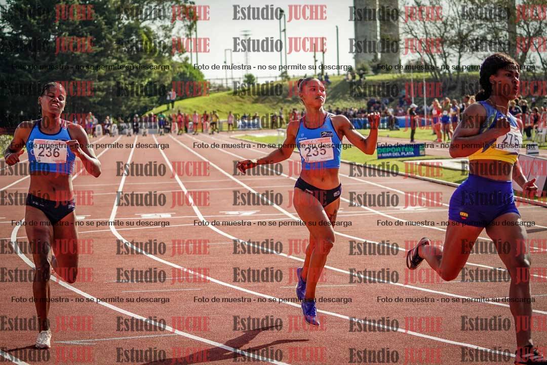 Fotos de los 100 m de mujeres - FINAL