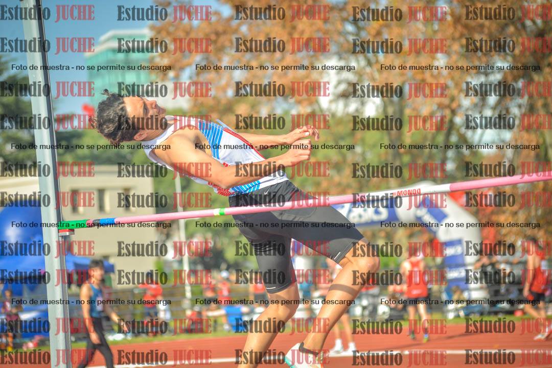 Fotos del salto en alto de varones