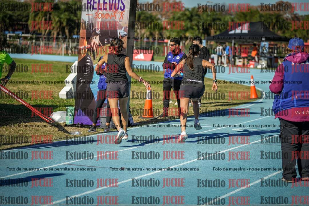 Fotos durante los relevos