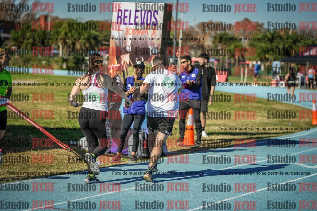 Fotos durante los relevos