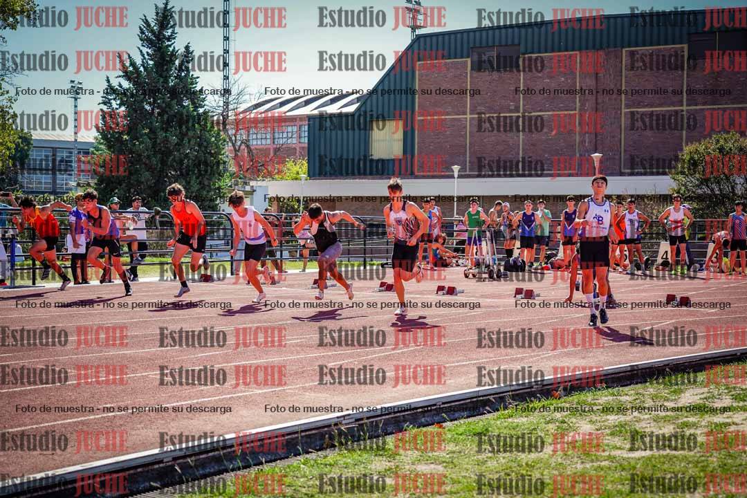 Fotos de los 100 m llanos de varones