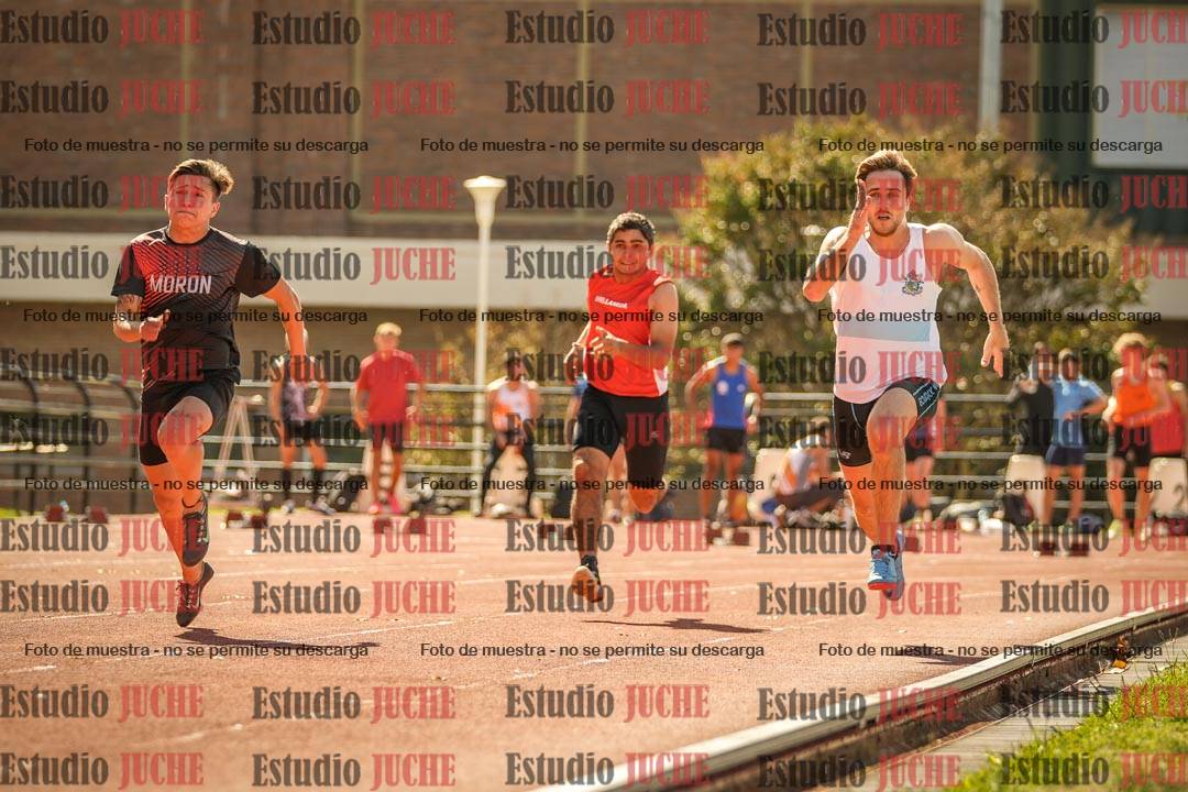 Fotos de los 100 m llanos de varones