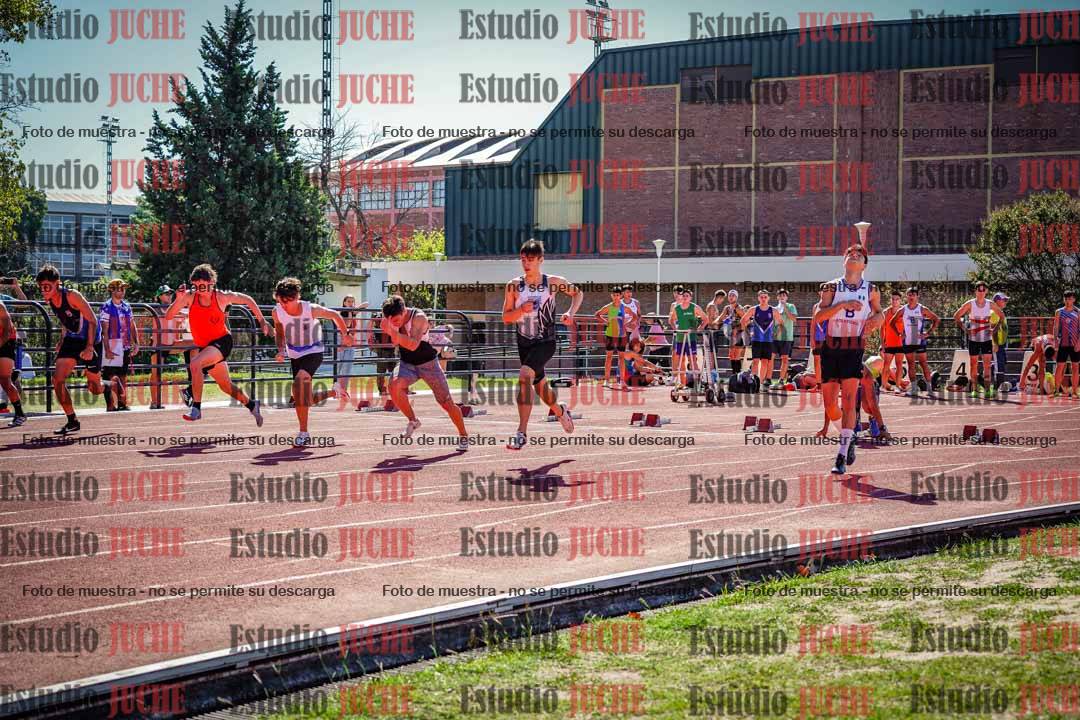 Fotos de los 100 m llanos de varones