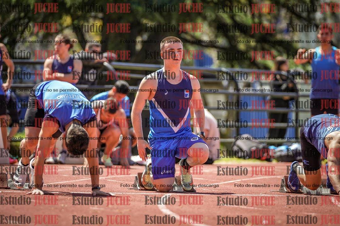 Fotos de los 100 m llanos de varones