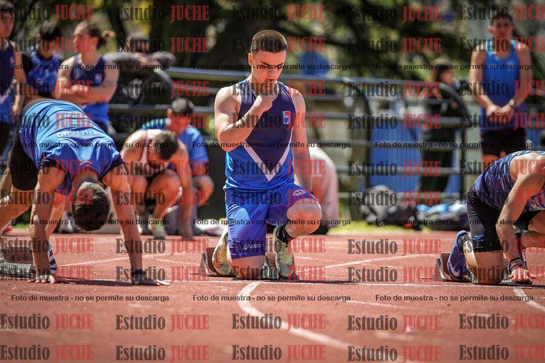 Fotos de los 100 m llanos de varones