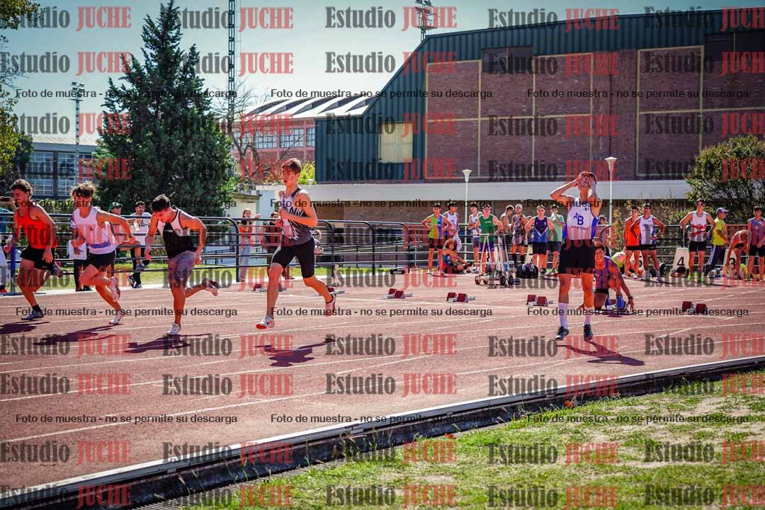 Fotos de los 100 m llanos de varones