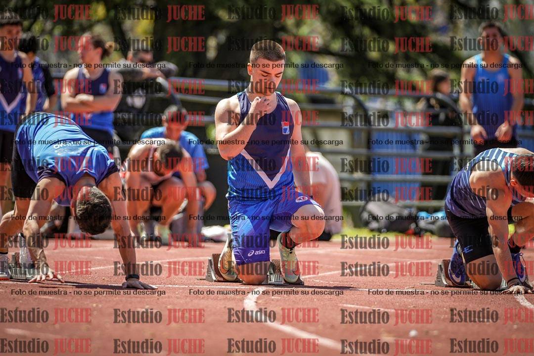 Fotos de los 100 m llanos de varones