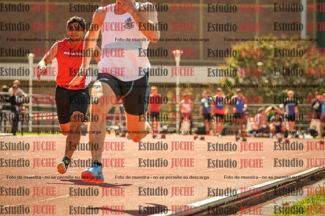 Fotos de los 100 m llanos de varones