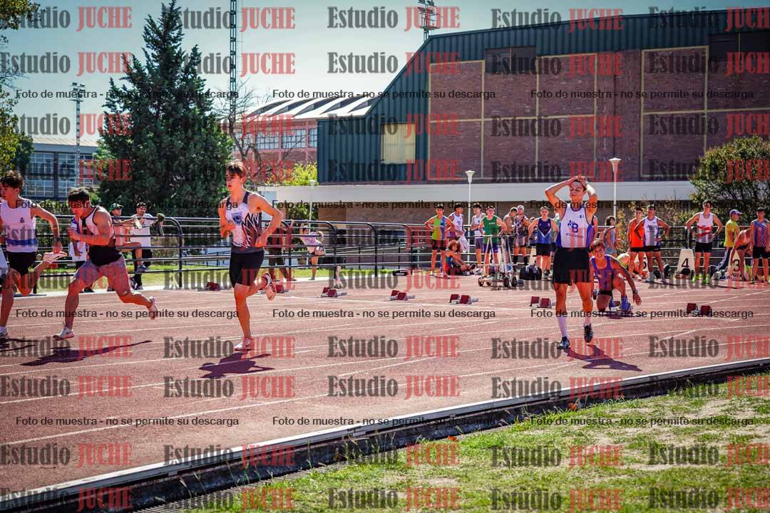 Fotos de los 100 m llanos de varones