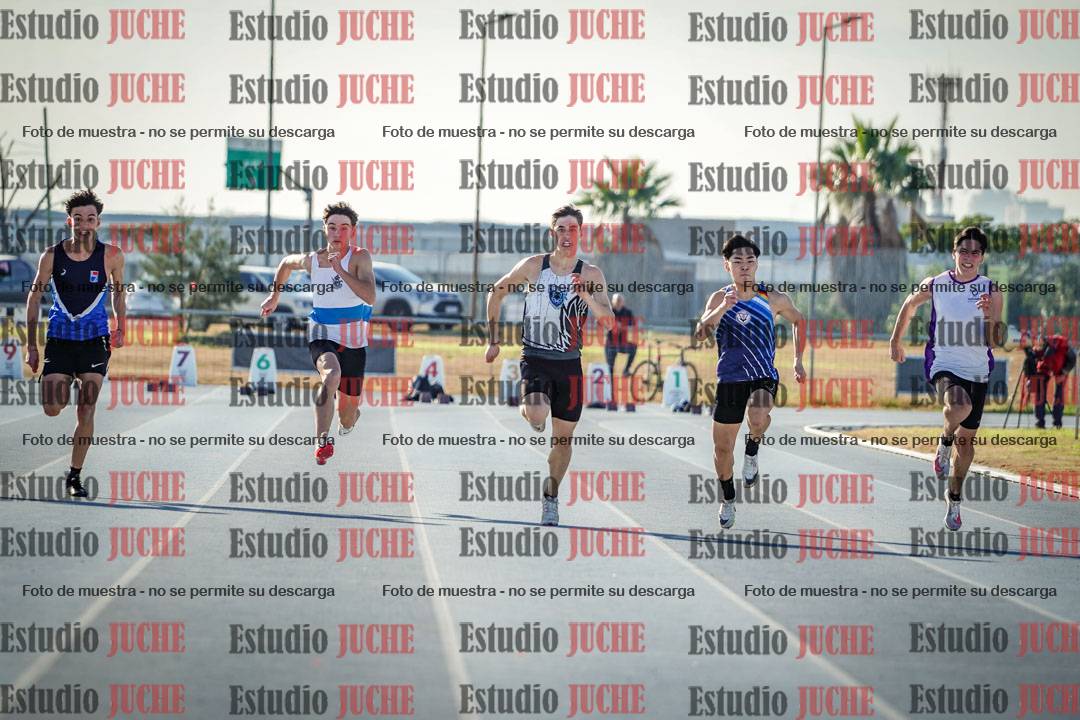 Fotos de los 100 m llanos de varones - FINAL U18