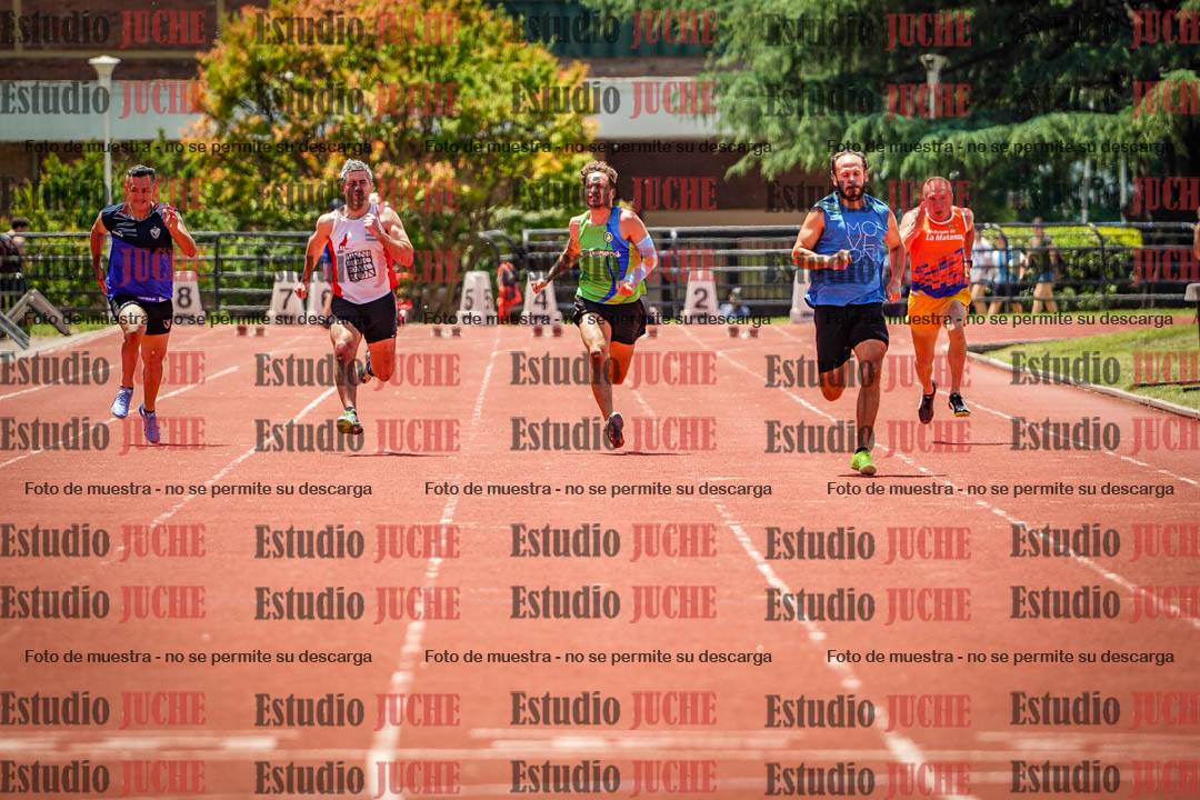 Fotos de los 100 m llanos de varones