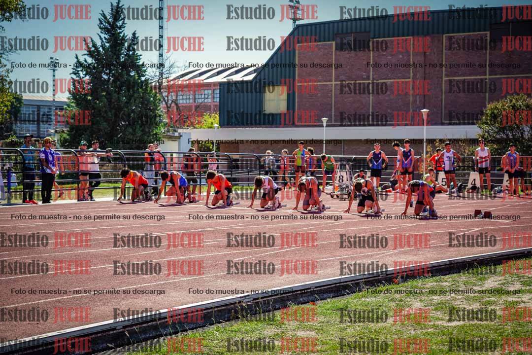 Fotos de los 100 m llanos de varones