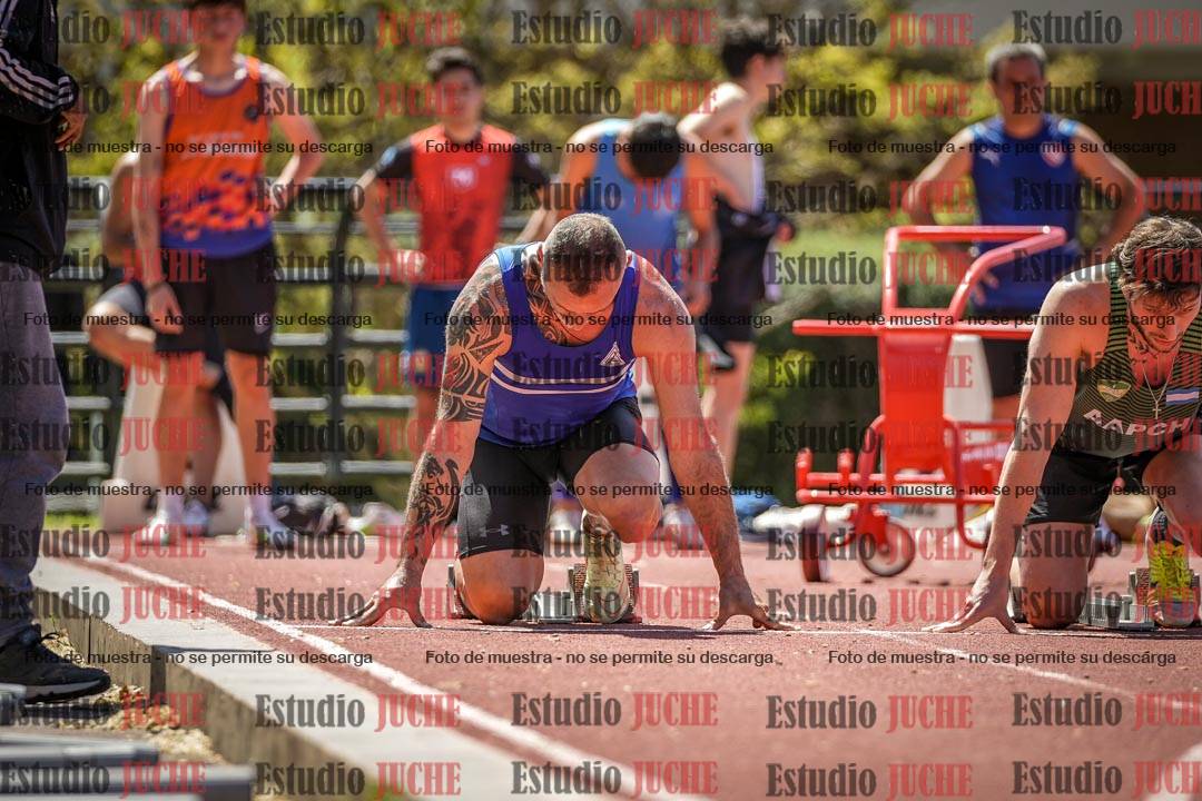 Fotos de los 100 m llanos de varones
