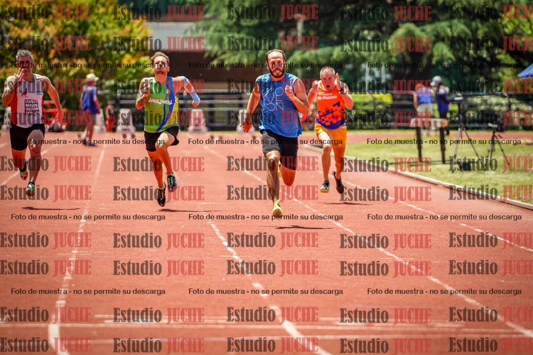 Fotos de los 100 m llanos de varones